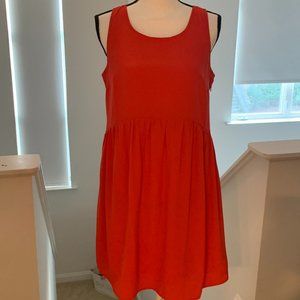 Old Navy Orange Sleeveless A-Line Dress - Medium